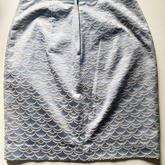 Jacquard Art Deco Pencil Mini Skirt - Picture 4 of 4